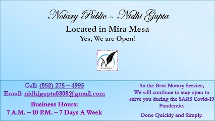 $10 Notary Public - Nidhi Gupta