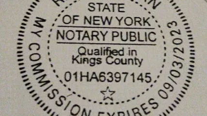 Downtown Brooklyn Notary Public - in Person or electronic/ron text for appt