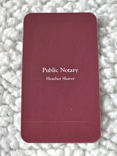 Heather Shaver - Public Notary — image 1