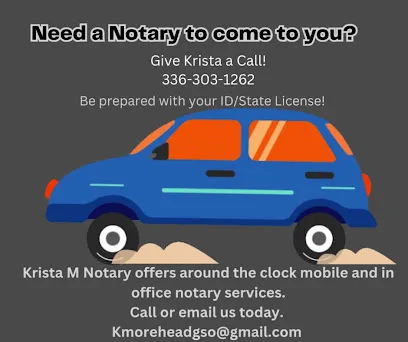 Krista M NC Notary Public (Triad area)