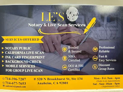 Le's Notary & Live Scan Services - Walk In — image 1