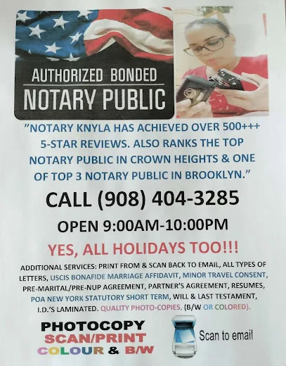 Licensed Proficient Notary Public Knyla ️