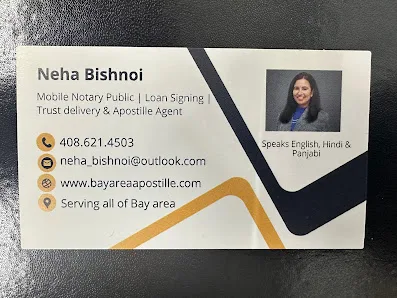 Neha's Mobile Notary, Fingerprinting & Apostille Services ( BY APPOINTMENT ONLY) — image 2