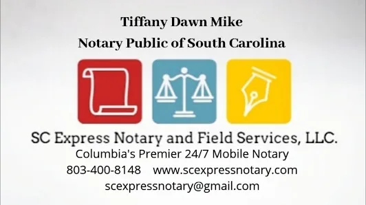 Tiffany Dawn Mike - Mobile Notary - SC Express Notary and Field Services, LLC. — image 2